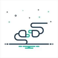 Mix plug-in icon vector