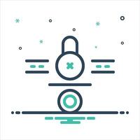 Mix icon access vector