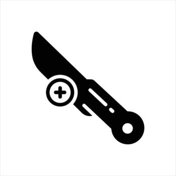Solid icon making-a-weapon vector