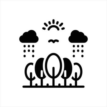 Solid icon natural vector