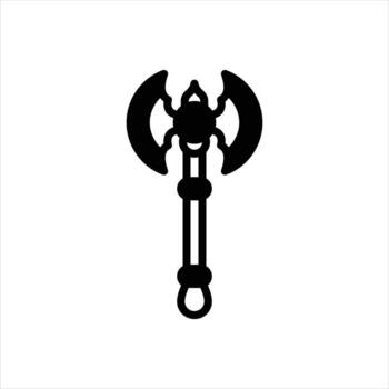 Solid icon axes vector