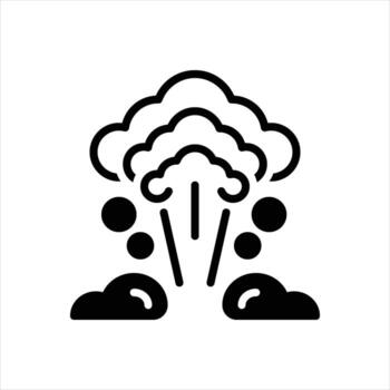 sólido icono explosión vector