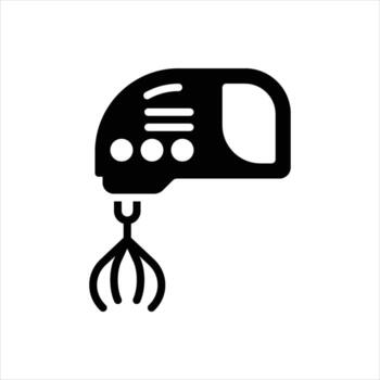 sólido icono batidora vector