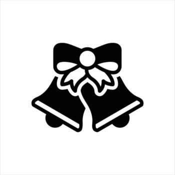 Solid icon bell vector