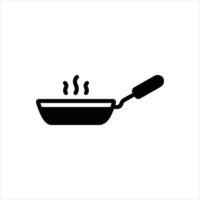 Solid icon pan vector