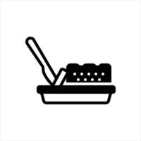Solid icon butter vector