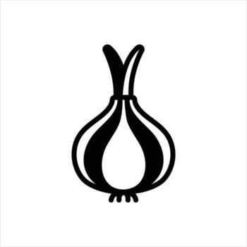 Solid icon onion vector