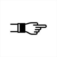 Solid icon point vector