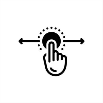 Solid icon scroll vector