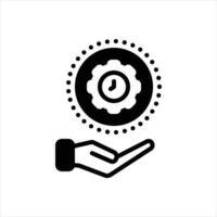 Solid icon management vector
