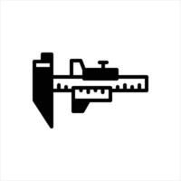 Solid icon measurement vector