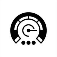 Solid icon speed vector