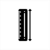 Solid icon ruler vector