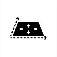 Solid icon surface vector