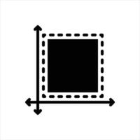 Solid icon size vector