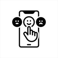 Solid icon rating vector