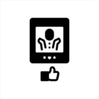 Solid icon reaction vector
