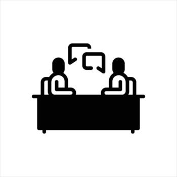 sólido icono conversacion vector