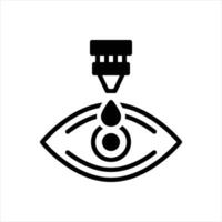 Solid icon drop vector