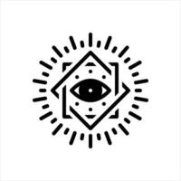 Solid icon eye-of-providence vector