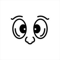Solid icon looking-at vector