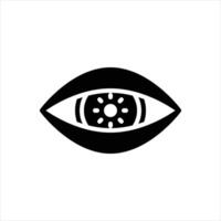 Solid icon see vector
