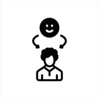 Solid icon customer-satisfaction vector