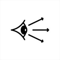 Solid icon visual-perception vector
