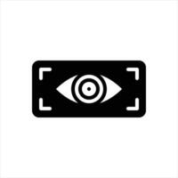 Solid viewer icon vector