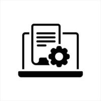 Solid icon project vector