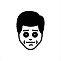 Solid icon nervous vector