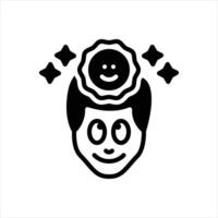 Solid icon optimistic vector