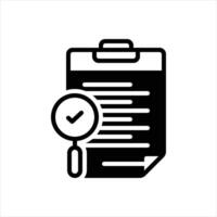 Solid icon audit vector