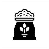 Solid icon compost vector