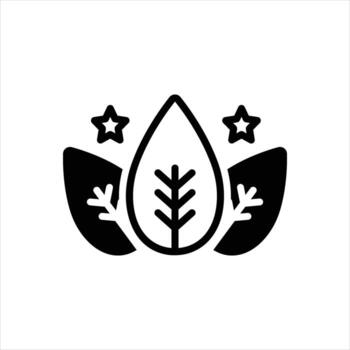 Solid icon organic vector