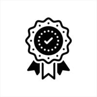 Solid icon quality vector