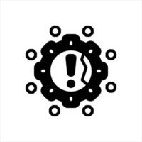 Solid icon broken vector