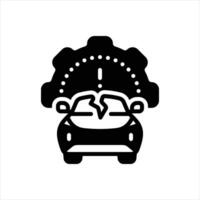 Solid icon damage vector