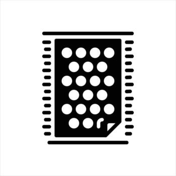 Solid icon patch vector