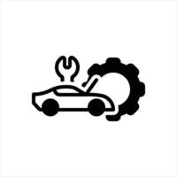 Solid icon service vector