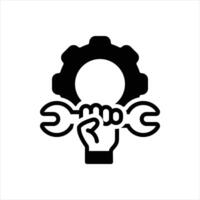 Solid icon reparation vector