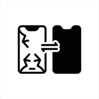 Solid icon replacement vector