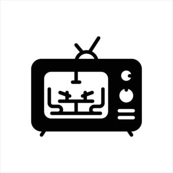 Solid icon episodes vector