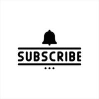 Solid icon subscribe vector