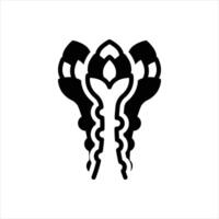 Solid icon asparagus vector