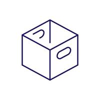 Open Box Related Icon for Web Sites, Books, Cards, Apps vector