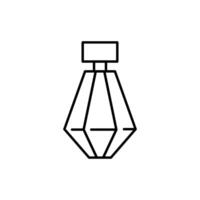 Perfume Outline Linear Image for Graphic and Web Design, Apps, Adverts, Various Cards vector