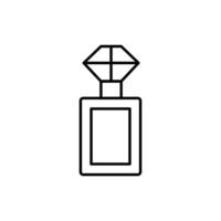 Perfume Line Icon for Graphics, Designs, Books, Adverts, Apps vector