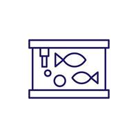 Aquarium Isolated Symbol for Web Sites, Books, Cards, Apps vector