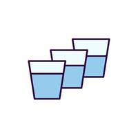 Cups Filled Outline Image for Graphic and Web Design, Apps, Adverts, Various Cards vector